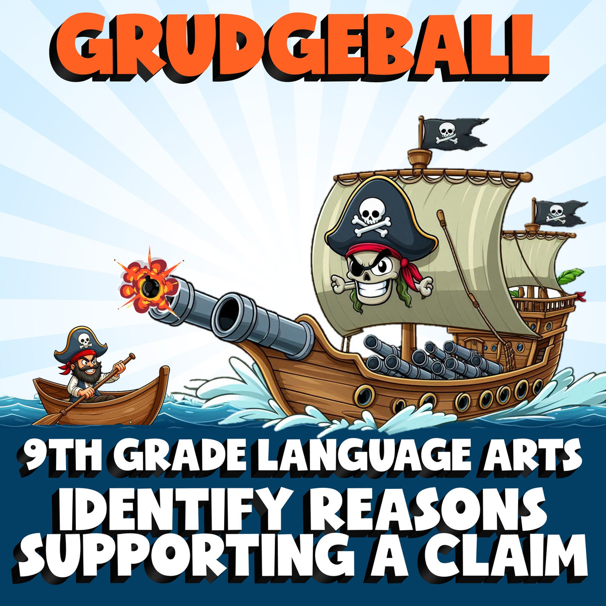 Identify Reasons Supporting a Claim GRUDGEBALL ELA Game - No Prep Grade 9 Review