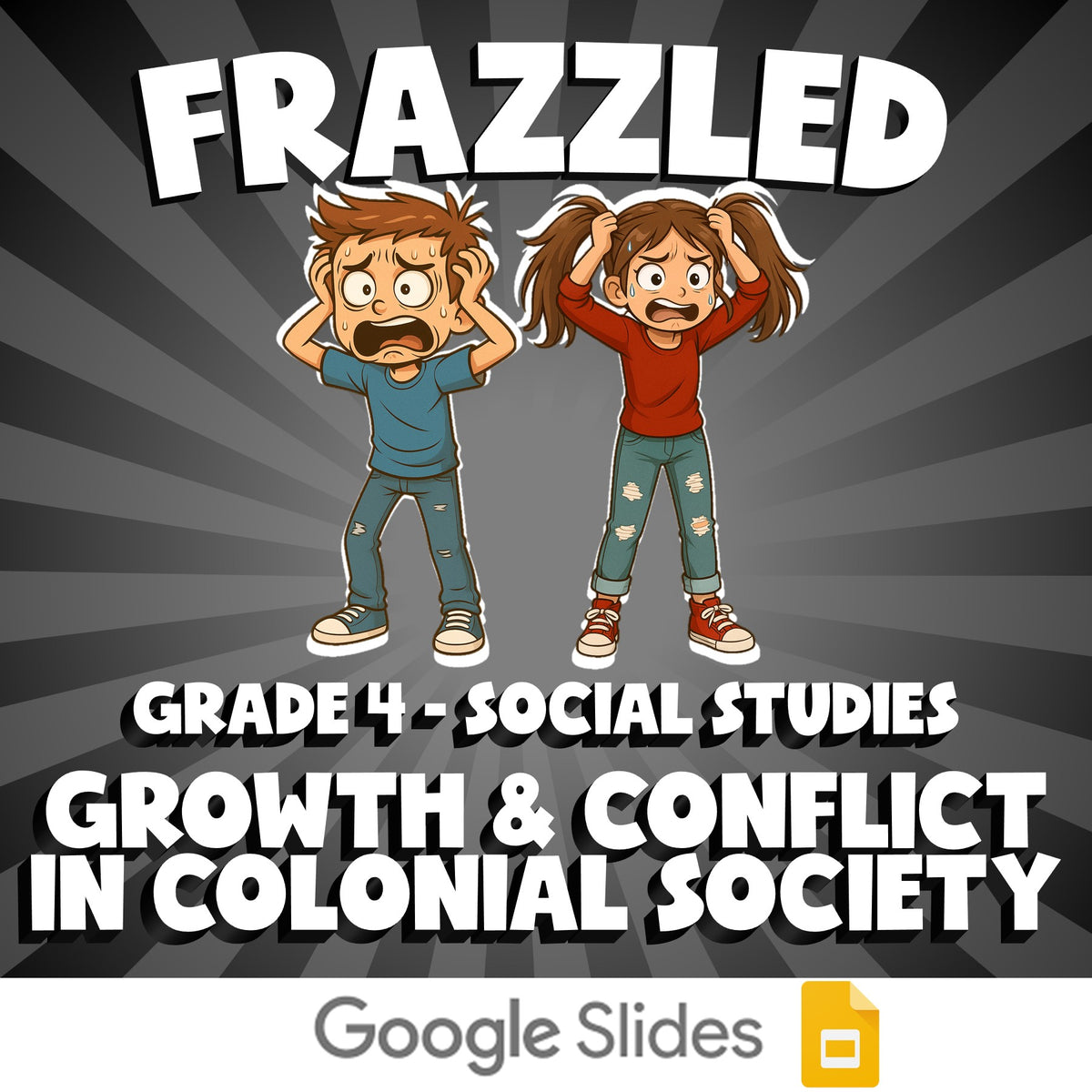 Growth & Conflict in Colonial Society FRAZZLED Socials Game - No Prep Grade 4