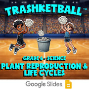Plant Reproduction & Life Cycles TRASHKETBALL Science Game - No Prep Grade 6