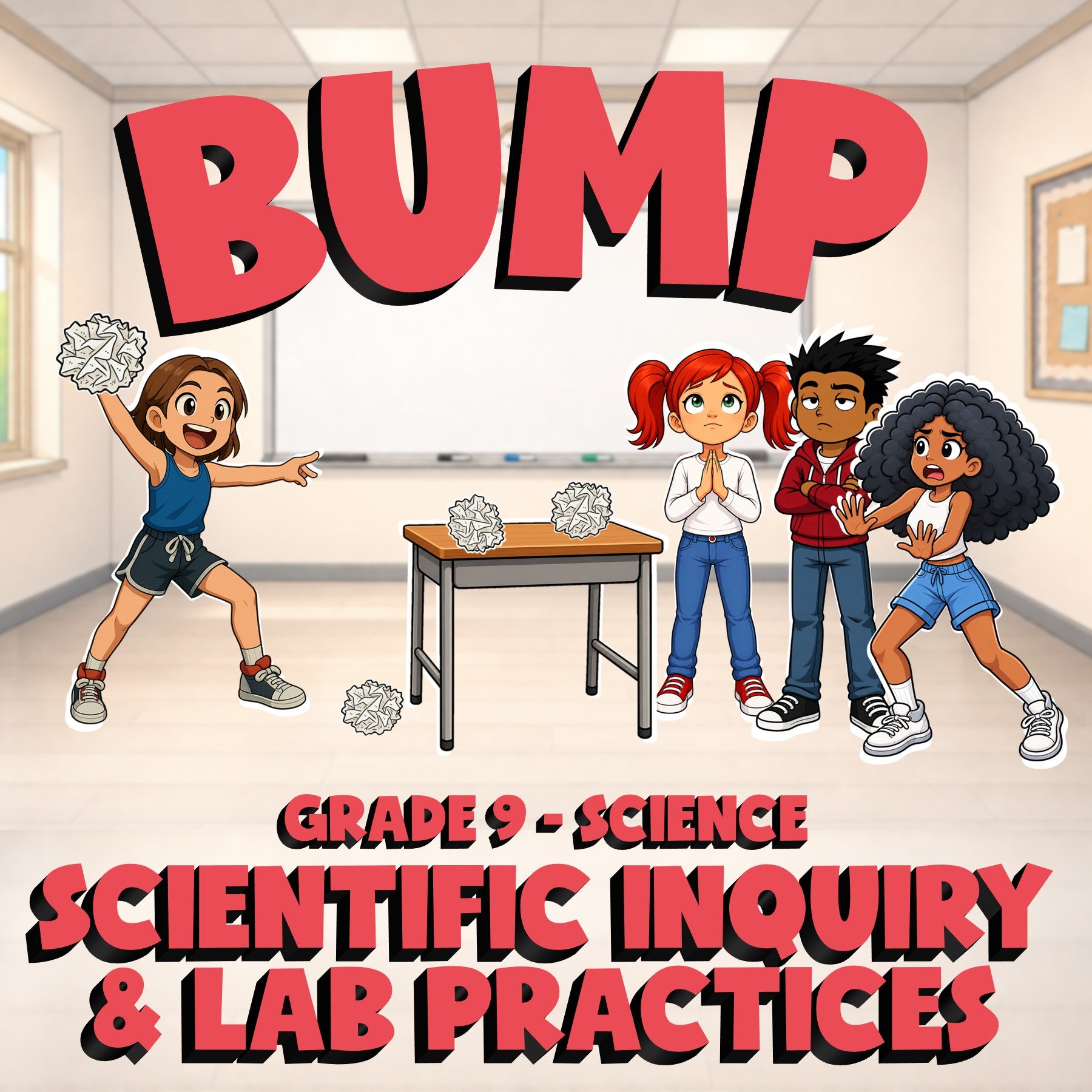 Scientific Inquiry & Lab Practices BUMP Science Game - No Prep Grade 9 Review