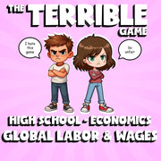 Global Labor & Wages THE TERRIBLE GAME - No Prep Economics Review Activity