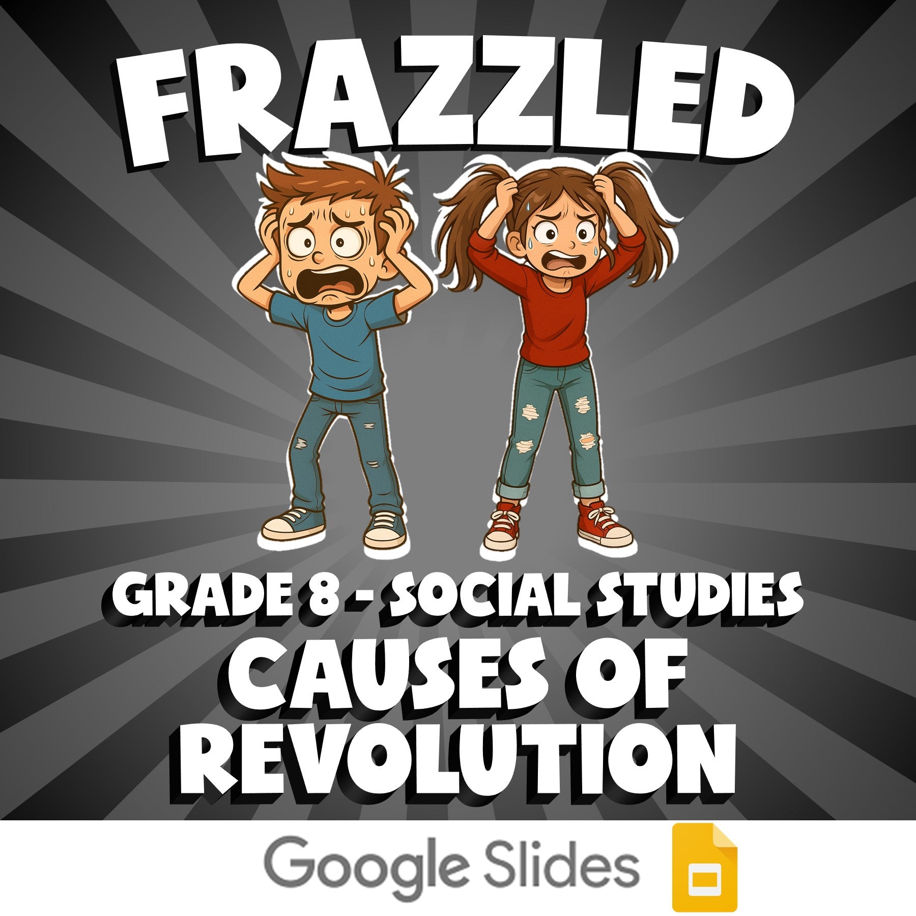 Causes of Revolution FRAZZLED Socials Game - No Prep Grade 8 Review Activity