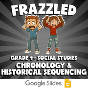 Chronology & Historical Sequencing FRAZZLED Socials Game - No Prep Grade 4