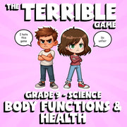 Body Functions & Health THE TERRIBLE GAME - No Prep Grade 9 Science Review