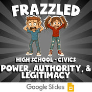Power, Authority, & Legitimacy FRAZZLED Civics Game - No Prep Review Activity