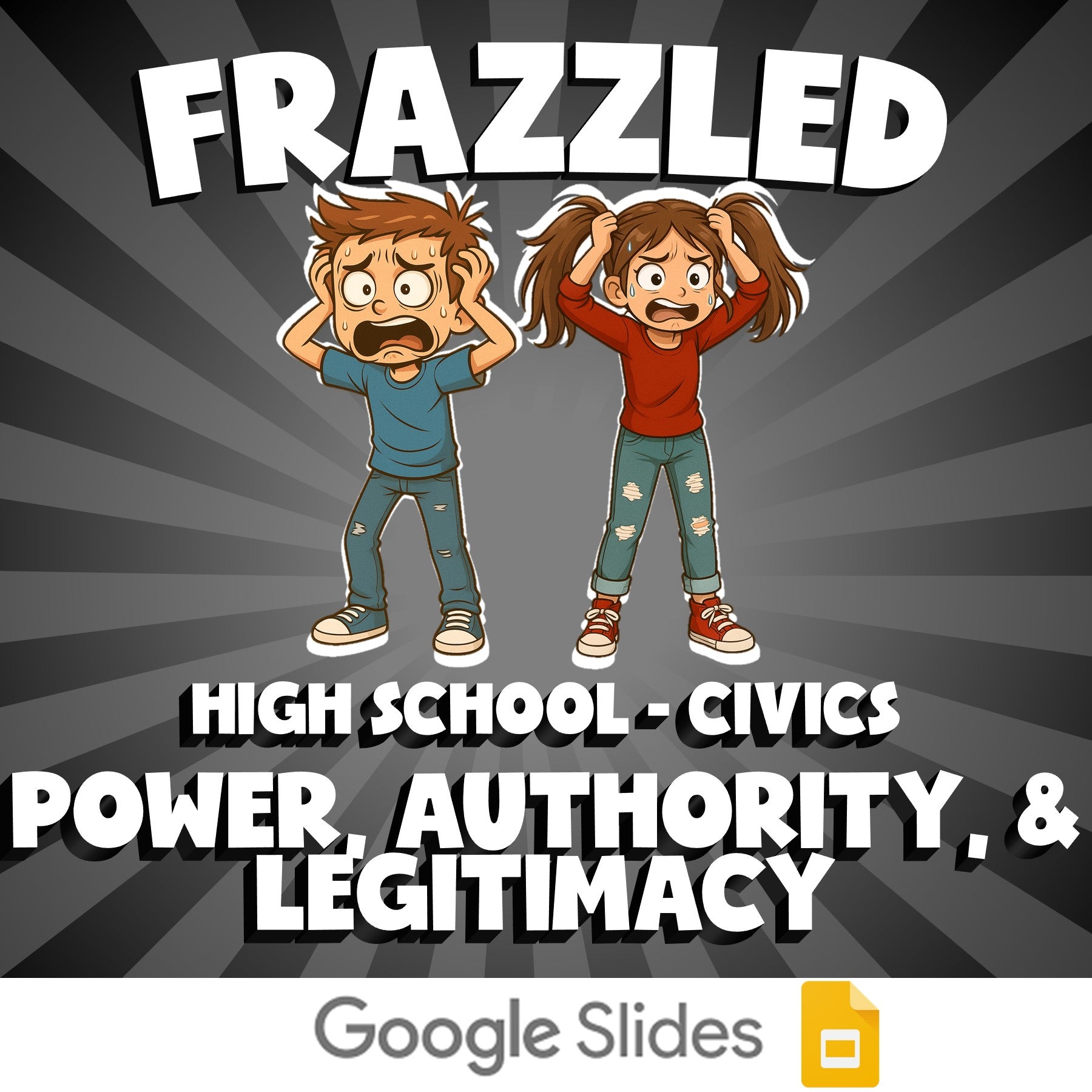 Power, Authority, & Legitimacy FRAZZLED Civics Game - No Prep Review Activity