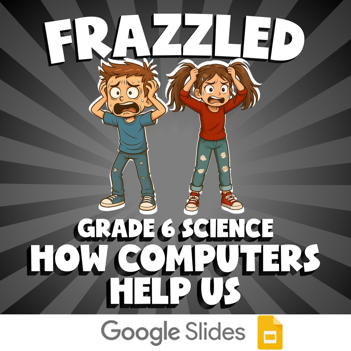 How Computers Help Us FRAZZLED Science Game - No Prep Grade 6 Review Activity
