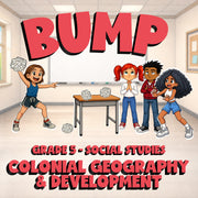 Colonial Geography & Development BUMP Socials Game - No Prep Grade 5 Review