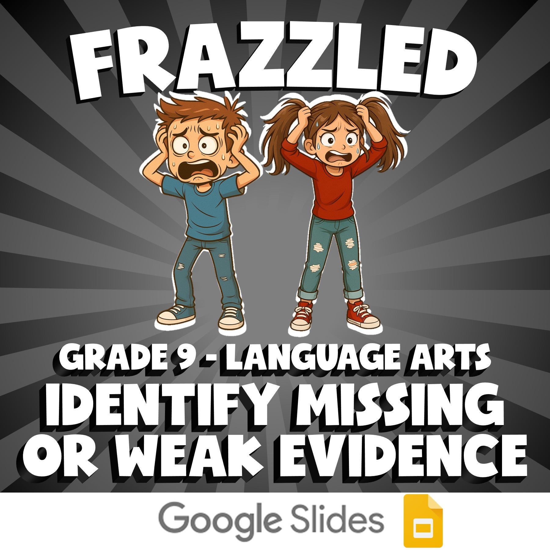 Identify Missing or Weak Evidence FRAZZLED ELA Game - No Prep Grade 9 Review