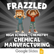 Chemical Manufacturing FRAZZLED Science Game - No Prep Chemistry Review Activity