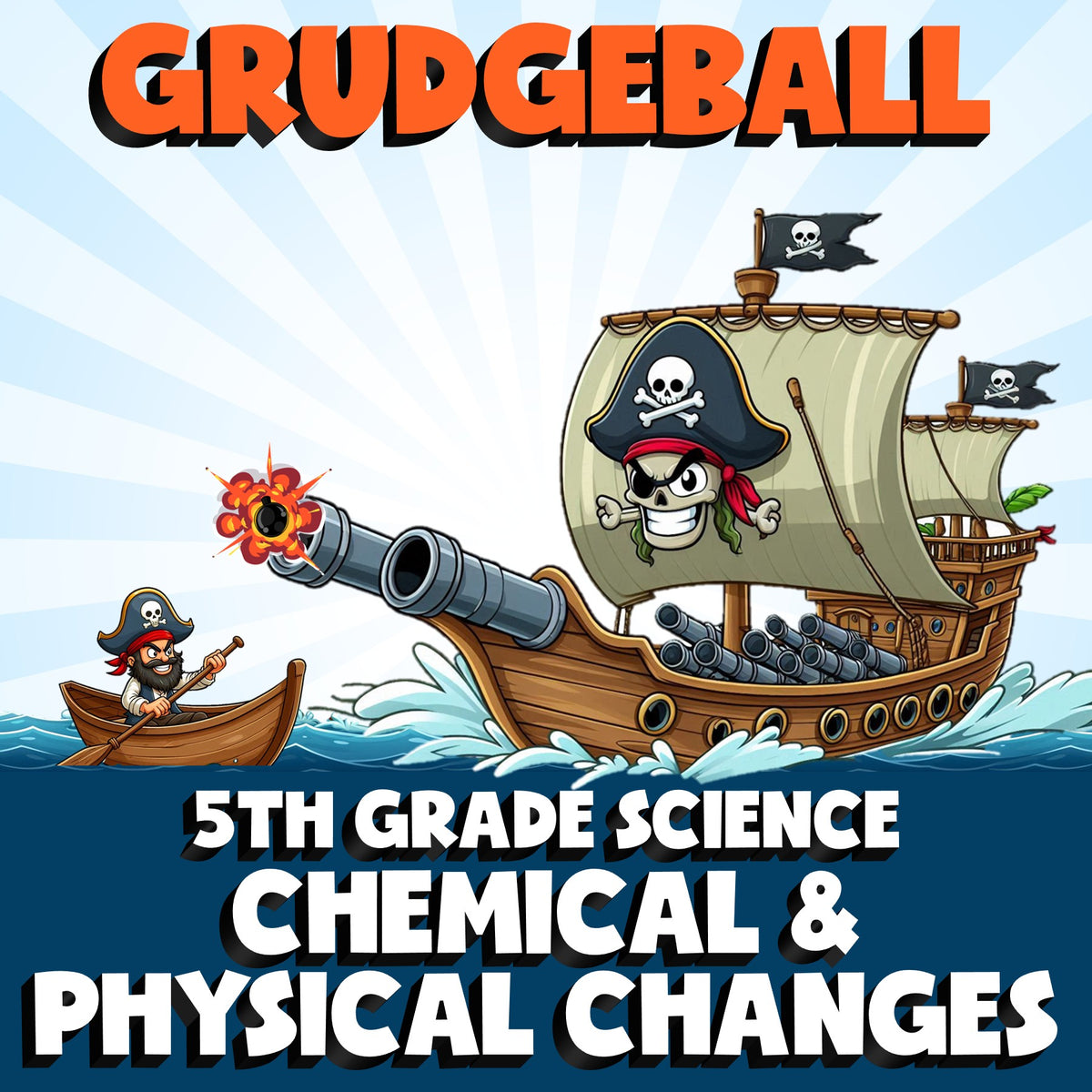 Chemical & Physical Changes GRUDGEBALL Science Game - No Prep Grade 5 Review