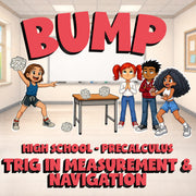 Trig in Measurement & Navigation BUMP Math Game - No Prep PreCalculus Review