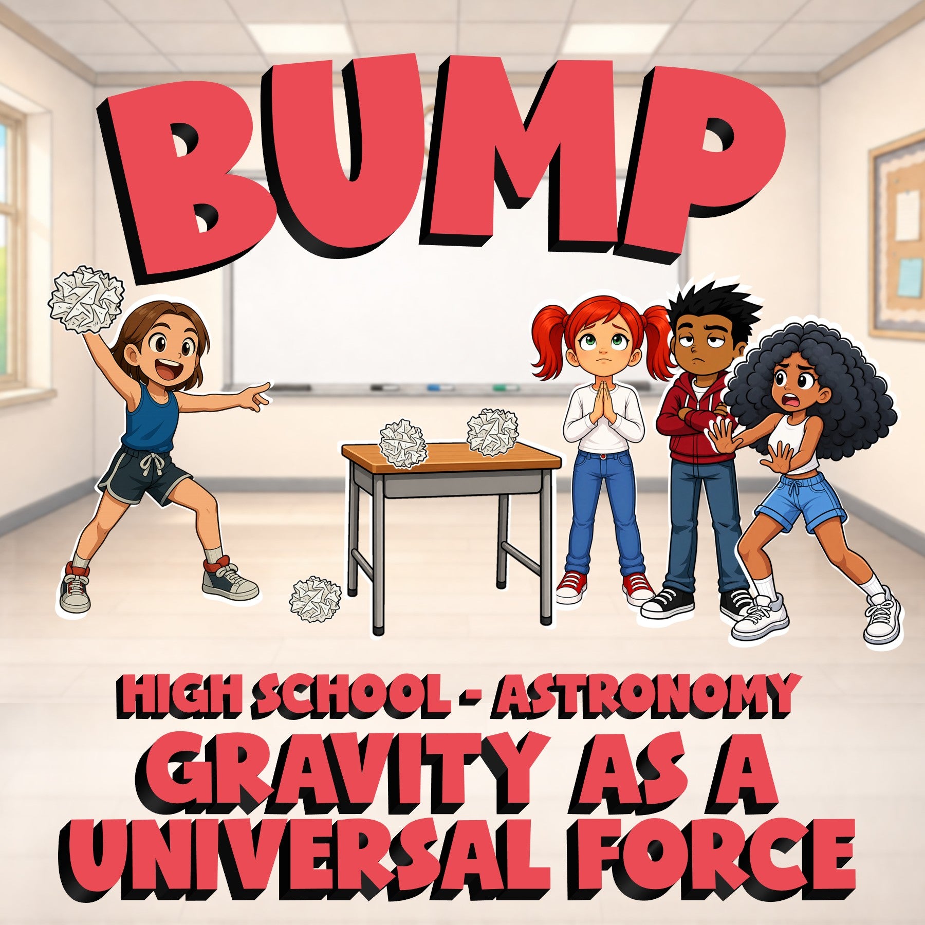 Gravity as a Universal Force BUMP Science Game - No Prep Astronomy Review