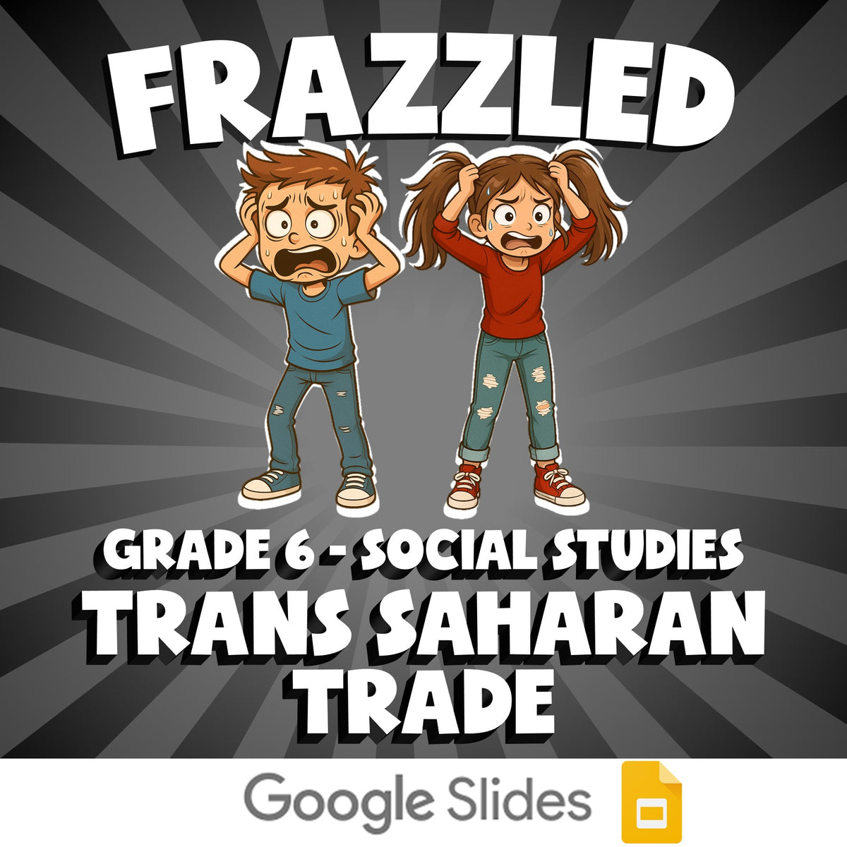 Trans Saharan Trade FRAZZLED Socials Game - No Prep Grade 6 Review Activity