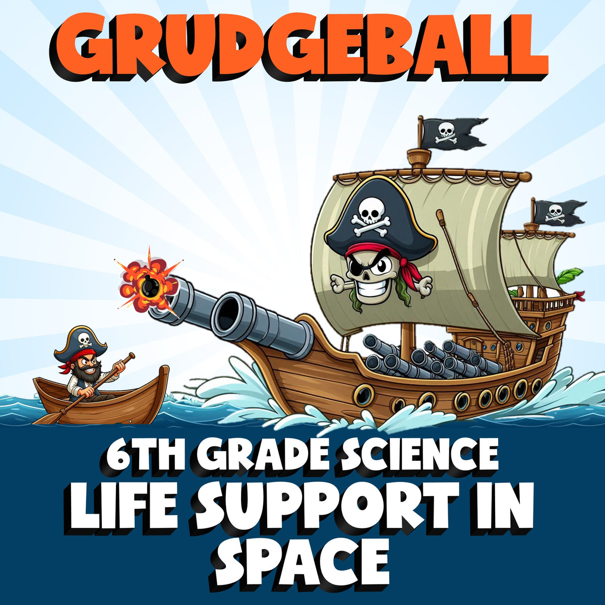 Life Support in Space GRUDGEBALL Science Game - No Prep Grade 6 Review Activity