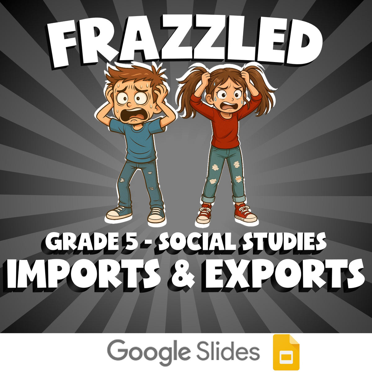 Imports & Exports FRAZZLED Socials Game - No Prep Grade 5 Review Activity