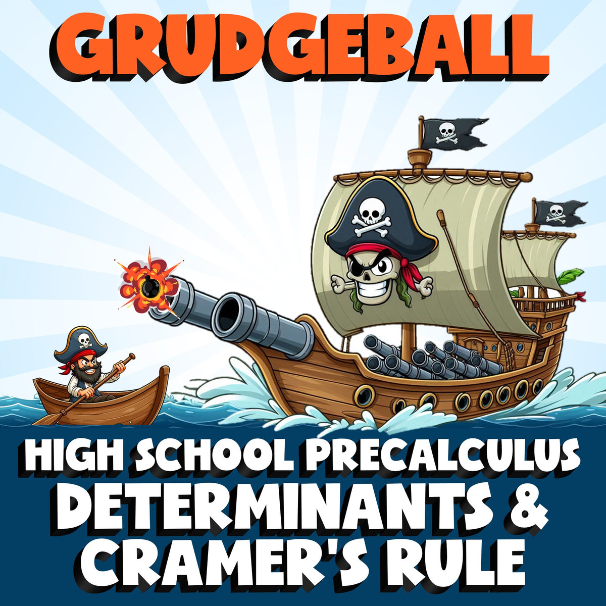 Determinants & Cramer's Rule GRUDGEBALL Math Game - No Prep PreCalculus Review