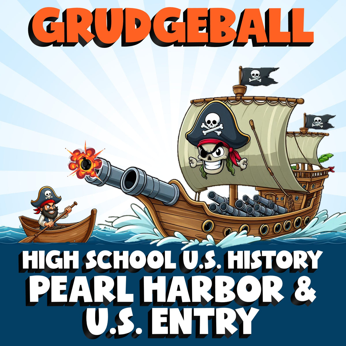 Pearl Harbor & U.S. Entry GRUDGEBALL U.S. History Game - No Prep Review Activity