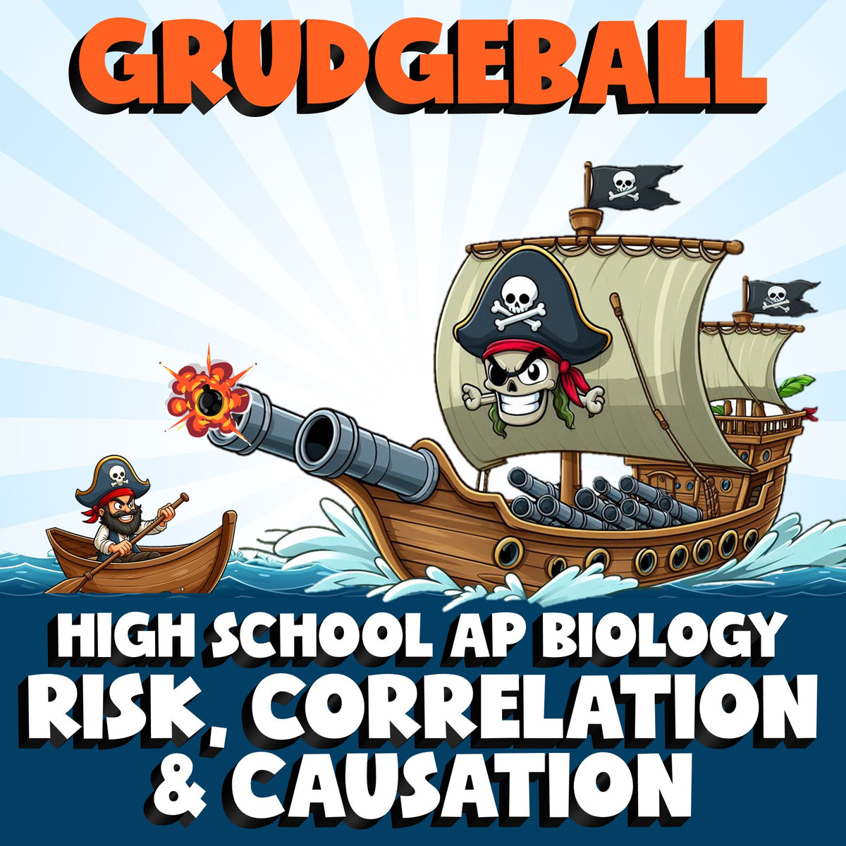 Risk, Correlation & Causation GRUDGEBALL Science Game - No Prep AP Biology
