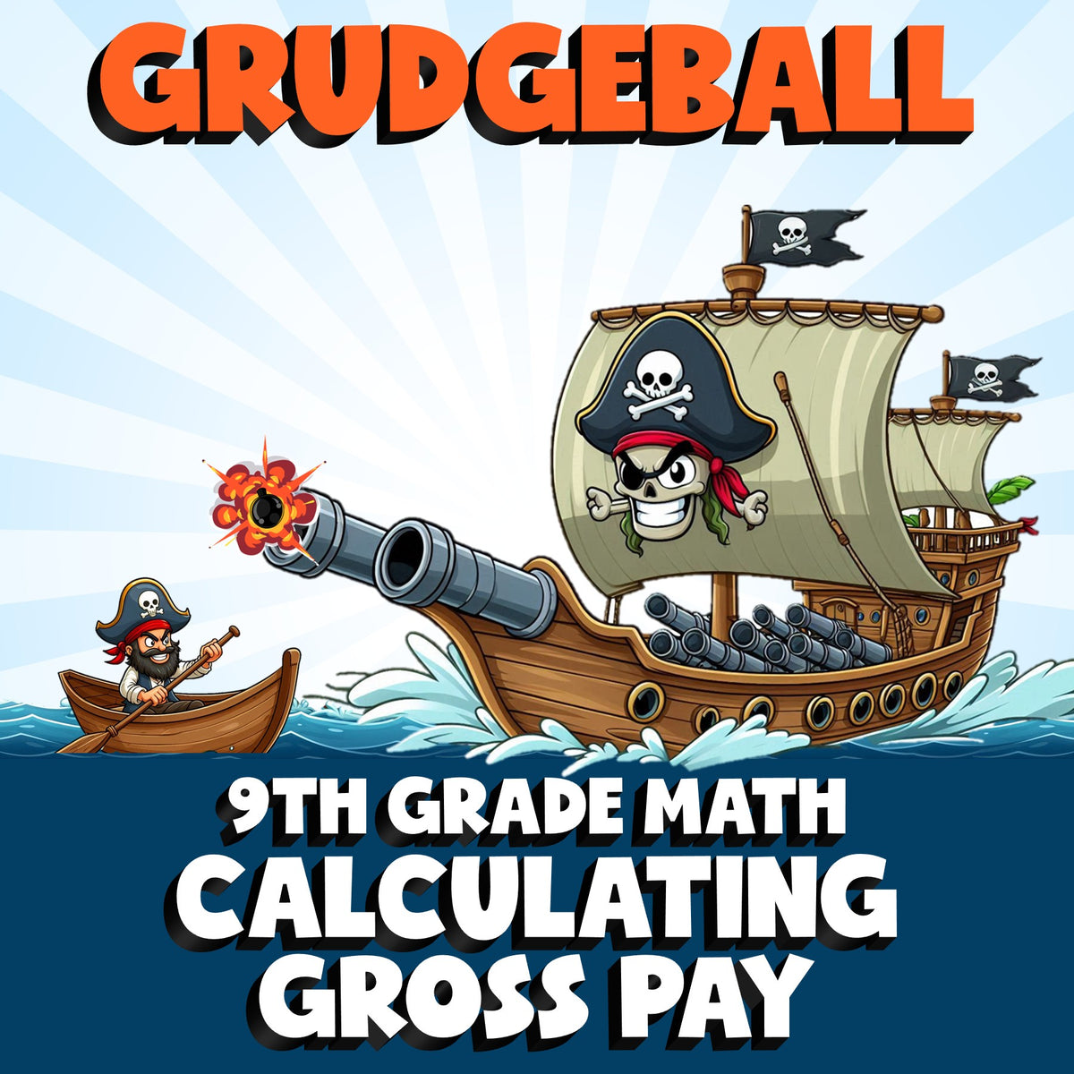 Calculating Gross Pay GRUDGEBALL Math Game - No Prep Grade 9 Review Activity