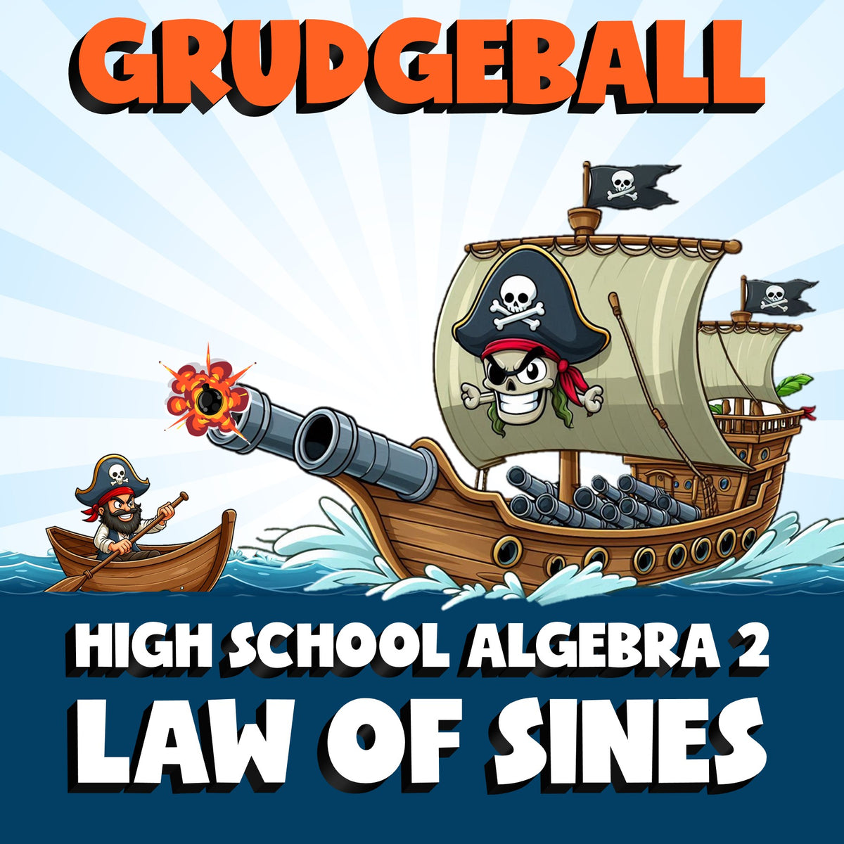 Law of Sines GRUDGEBALL Math Game - No Prep Algebra 2 Review Activity