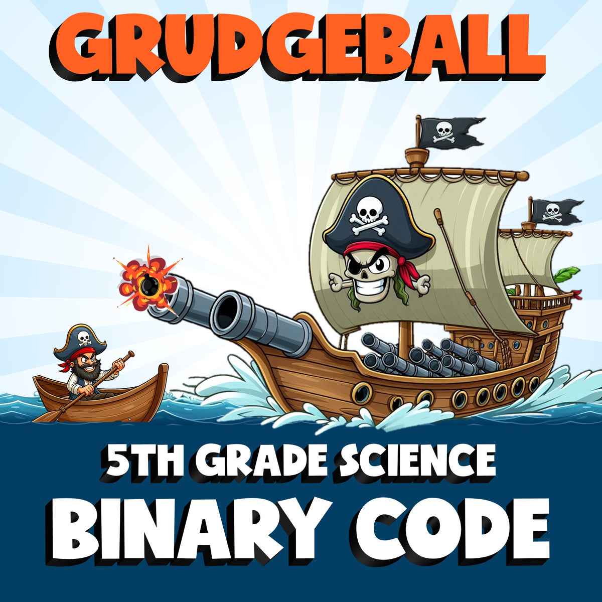 Binary Code GRUDGEBALL Science Game - No Prep Grade 5 Review Activity