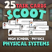 Physical Systems SCOOT TASK CARDS Science Game - No Prep Physics Review Activity