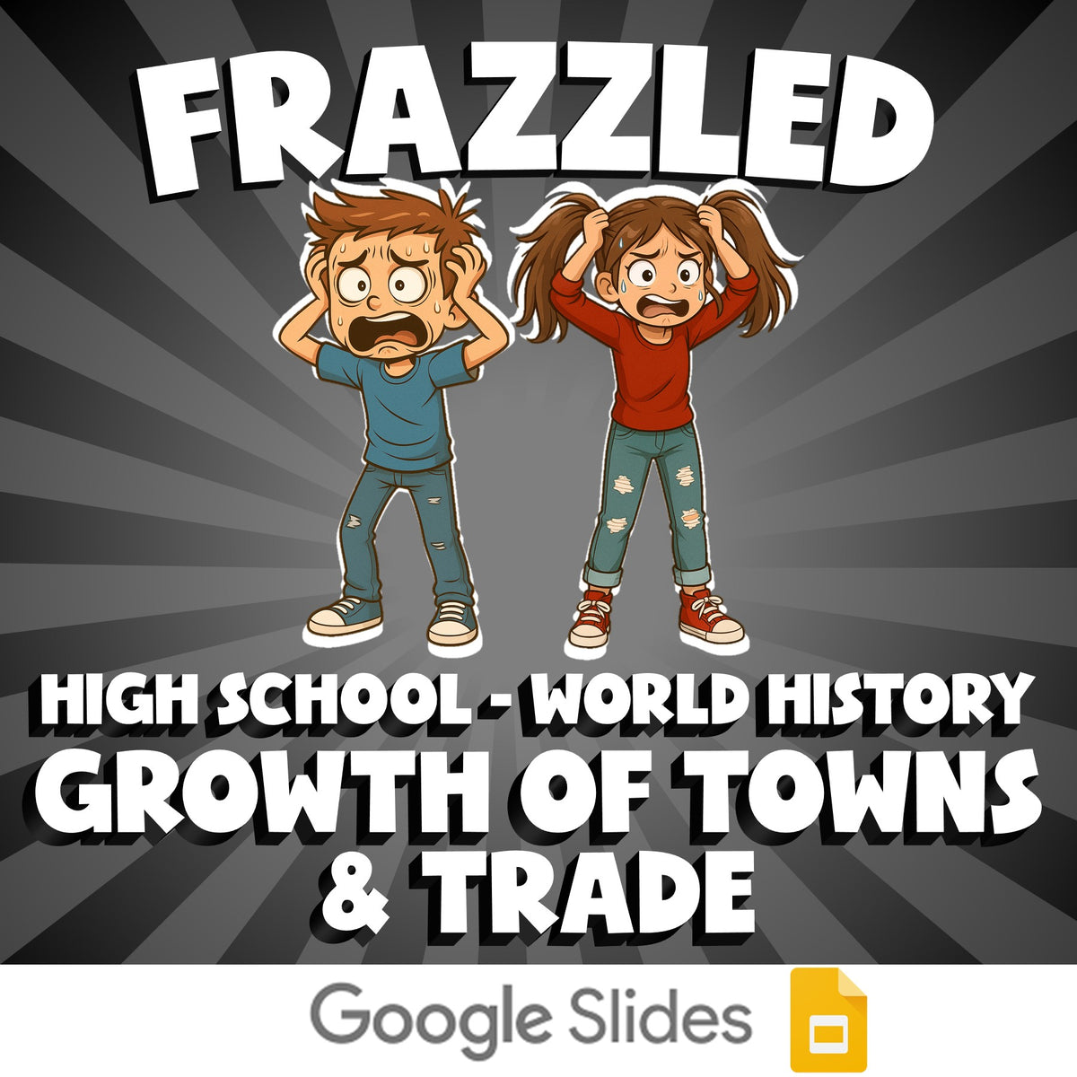 Growth of Towns & Trade FRAZZLED Game - No Prep World History Review Activity