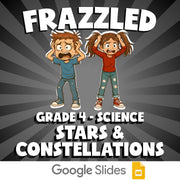 Stars & Constellations FRAZZLED Science Game - No Prep Grade 4 Review Activity