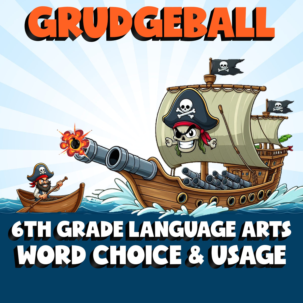 Word Choice & Usage GRUDGEBALL ELA Game - No Prep Grade 6 Review Activity