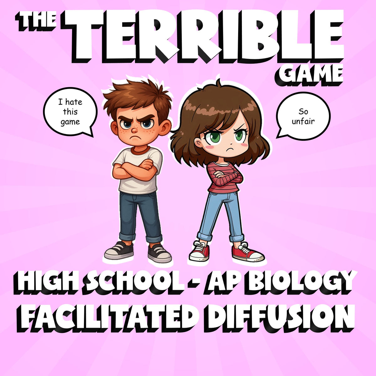 Facilitated Diffusion THE TERRIBLE GAME - No Prep AP Biology Science Review