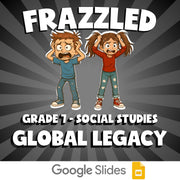 Global Legacy FRAZZLED Socials Game - No Prep Grade 7 Review Activity