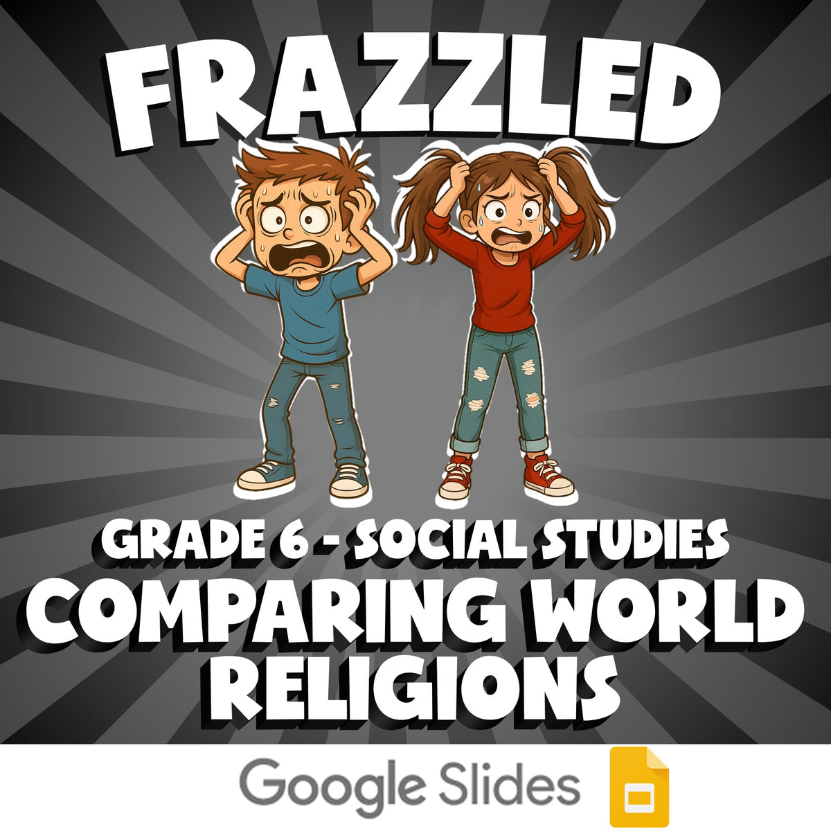 Comparing World Religions FRAZZLED Socials Game - No Prep Grade 6 Review
