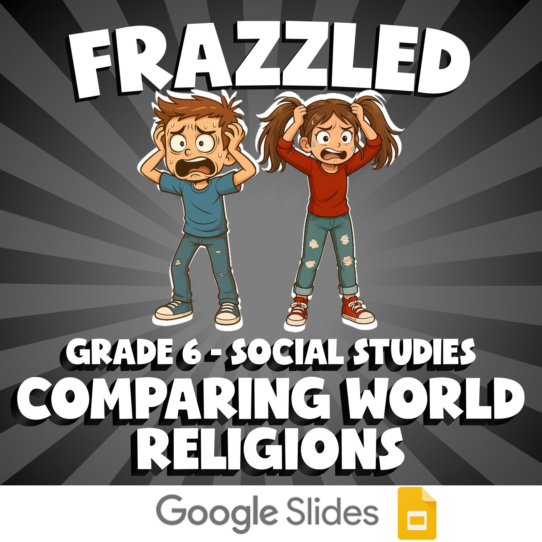 Comparing World Religions FRAZZLED Socials Game - No Prep Grade 6 Review