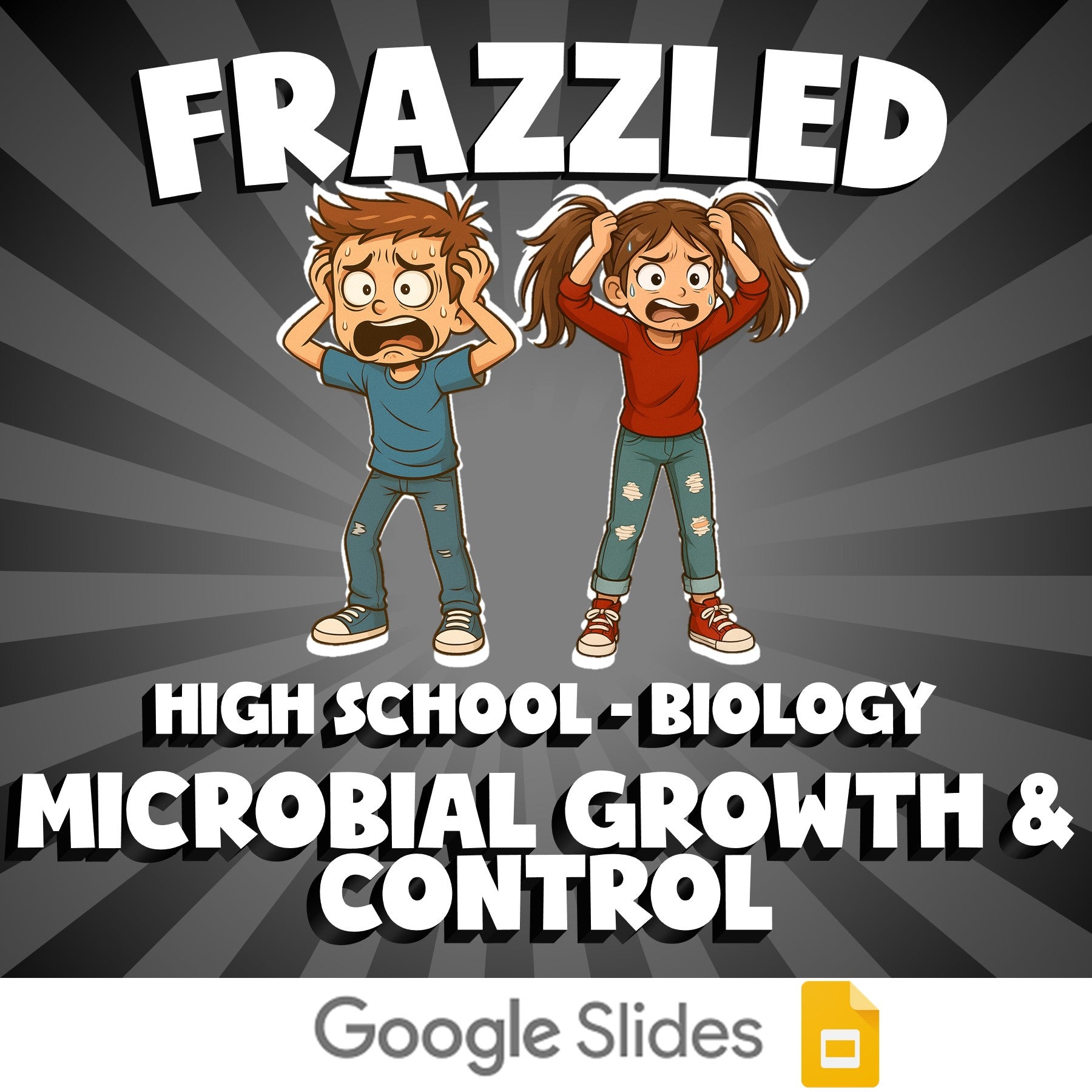 Microbial Growth & Control FRAZZLED Science Game - No Prep Biology Review