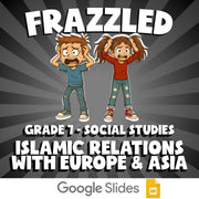 Islamic Relations with Europe & Asia FRAZZLED Socials Game - No Prep Grade 7