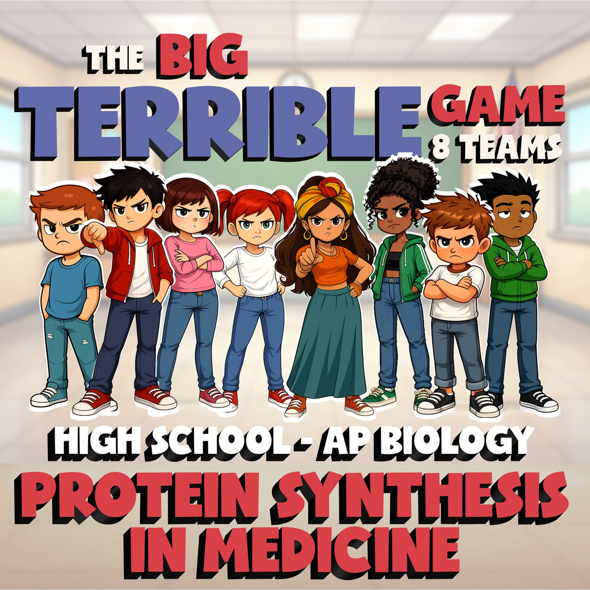 Protein Synthesis in Medicine BIG TERRIBLE GAME - AP Biology Science Review