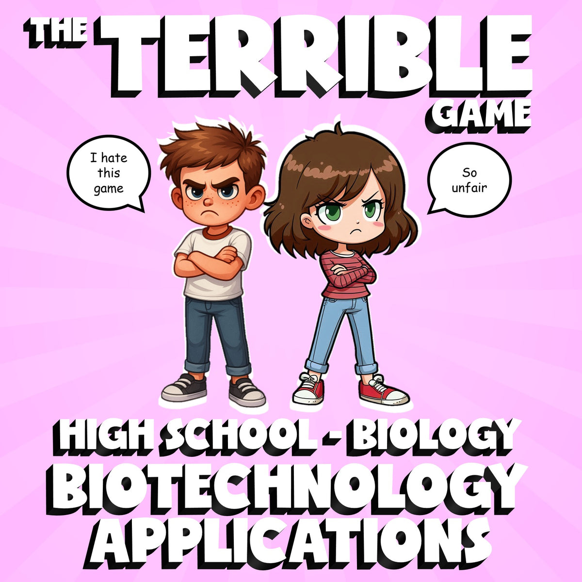 Biotechnology Applications THE TERRIBLE GAME - No Prep Biology Science Review