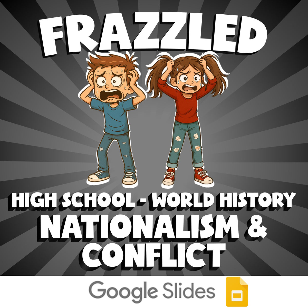 Nationalism & Conflict FRAZZLED Game - No Prep World History Review Activity