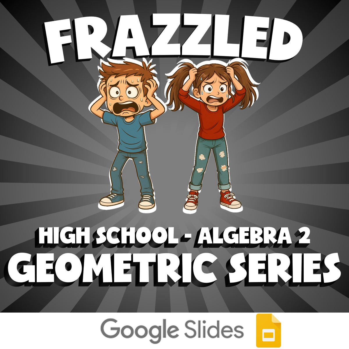 Geometric Series FRAZZLED Math Game - No Prep Algebra 2 Review Activity