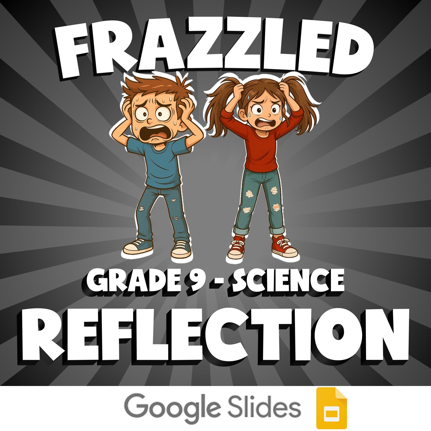 Reflection FRAZZLED Science Game - No Prep Grade 9 Review Activity