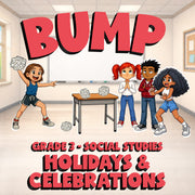 Holidays & Celebrations BUMP Socials Game - No Prep Grade 3 Review Activity