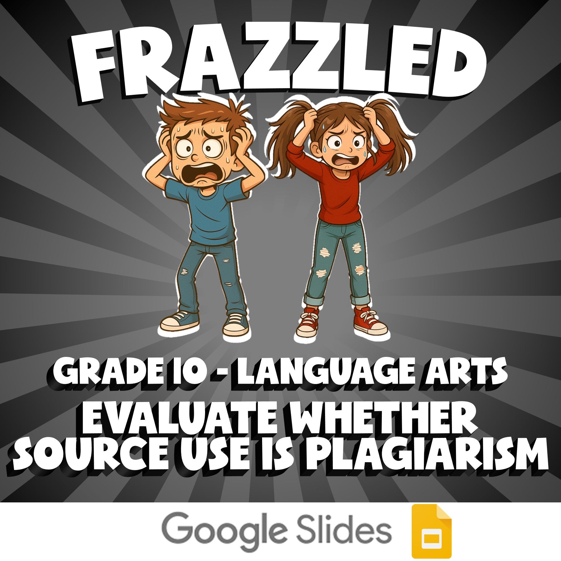 Evaluate Whether Source Use Is Plagiarism FRAZZLED ELA Game - No Prep Grade 10