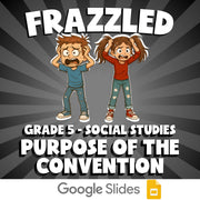 Purpose of the Convention FRAZZLED Socials Game - No Prep Grade 5 Review