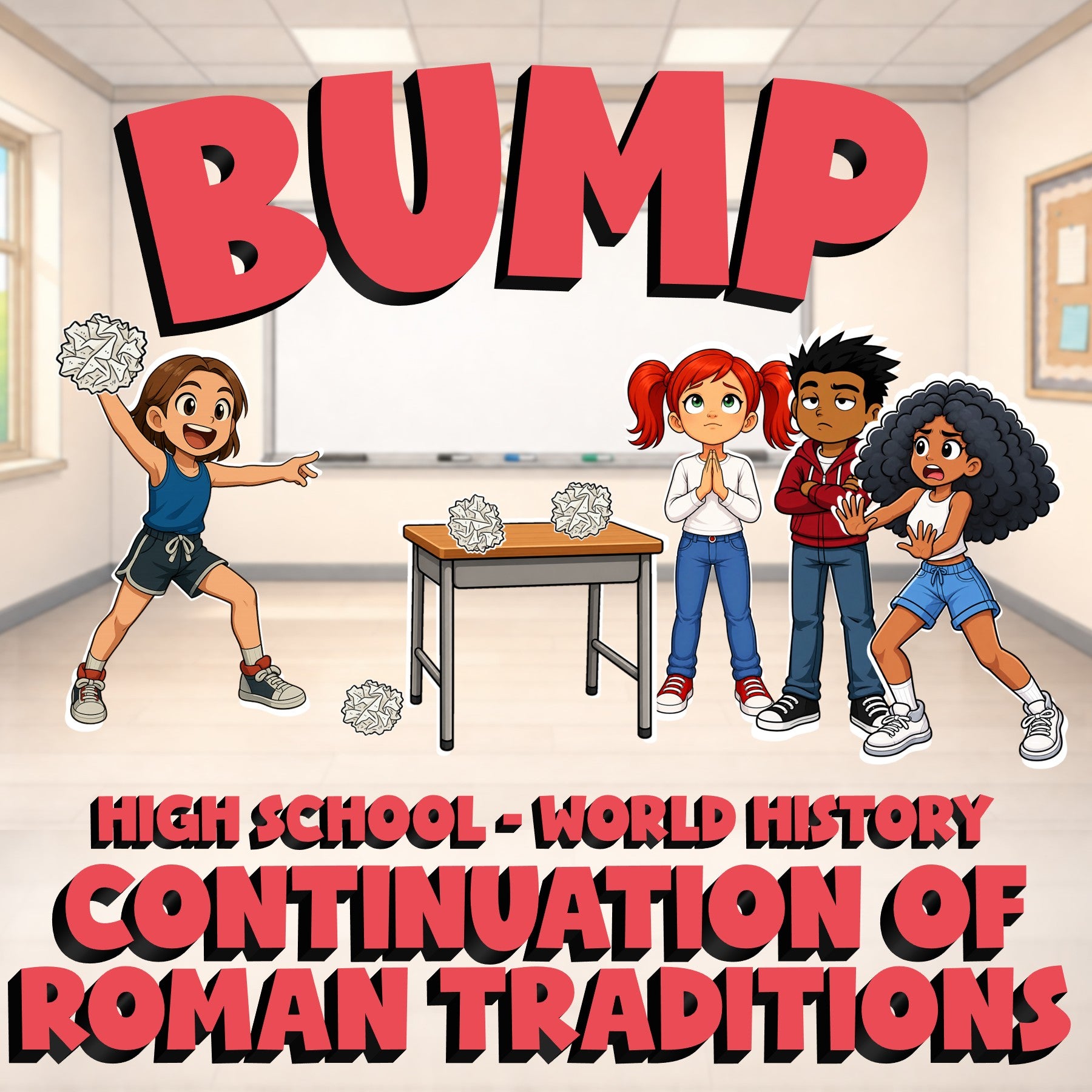 Continuation of Roman Traditions BUMP Game - No Prep World History Review