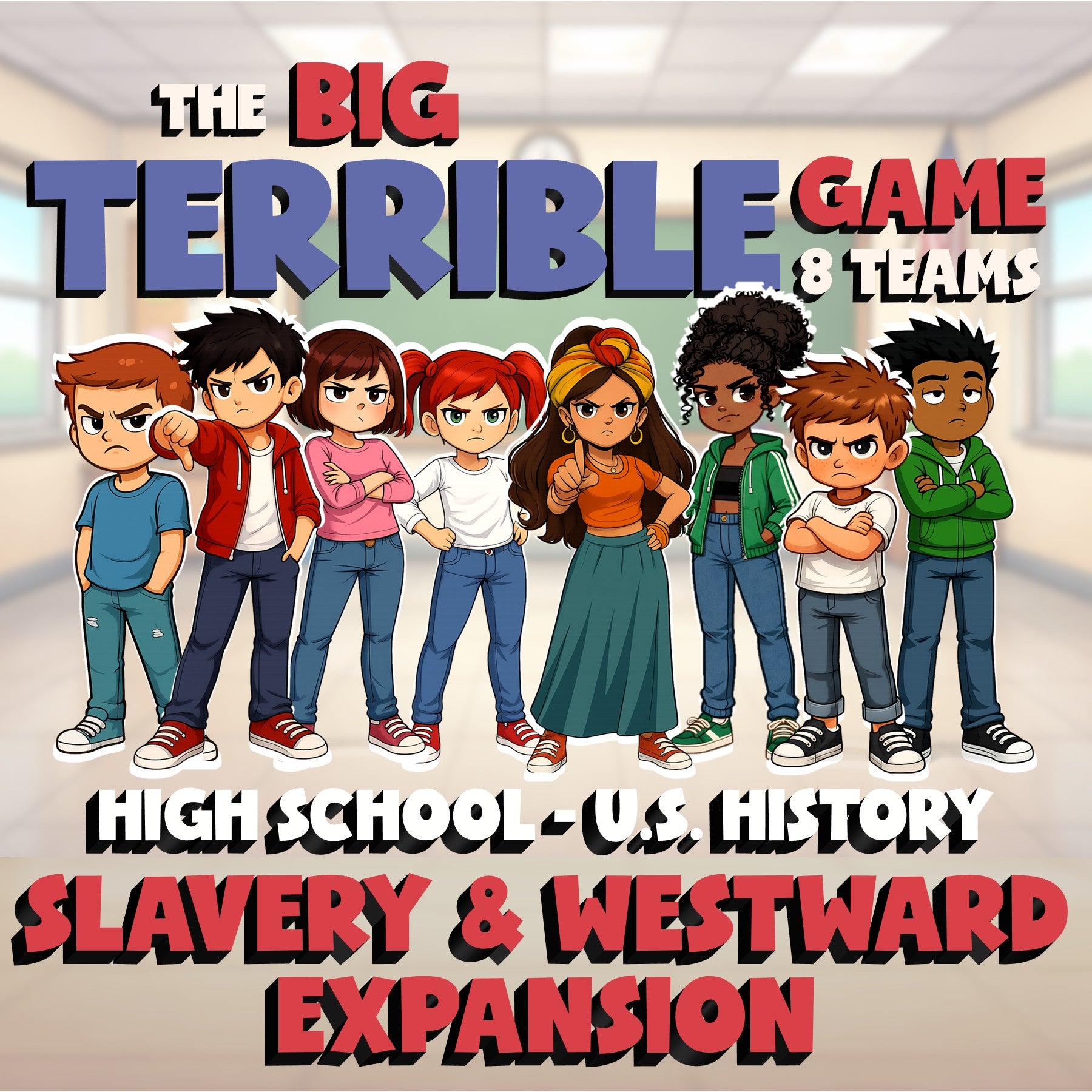 Slavery & Westward Expansion BIG TERRIBLE GAME - No Prep U.S. History Review