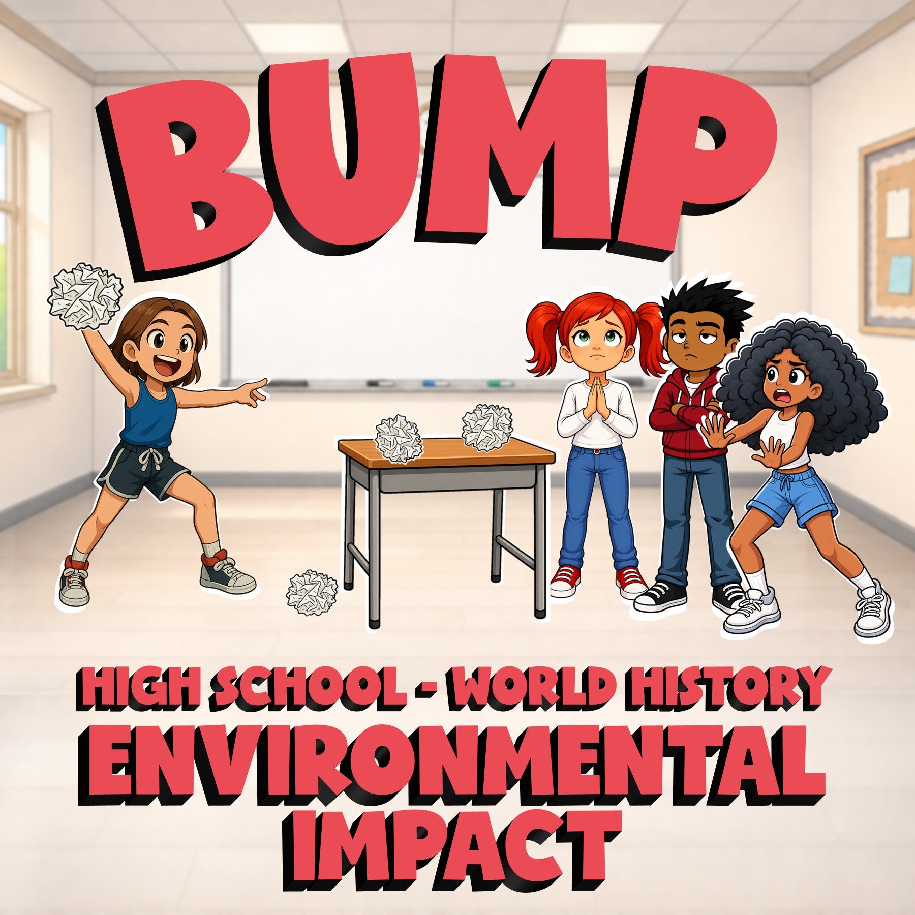 Environmental Impact BUMP Game - No Prep World History Review Activity