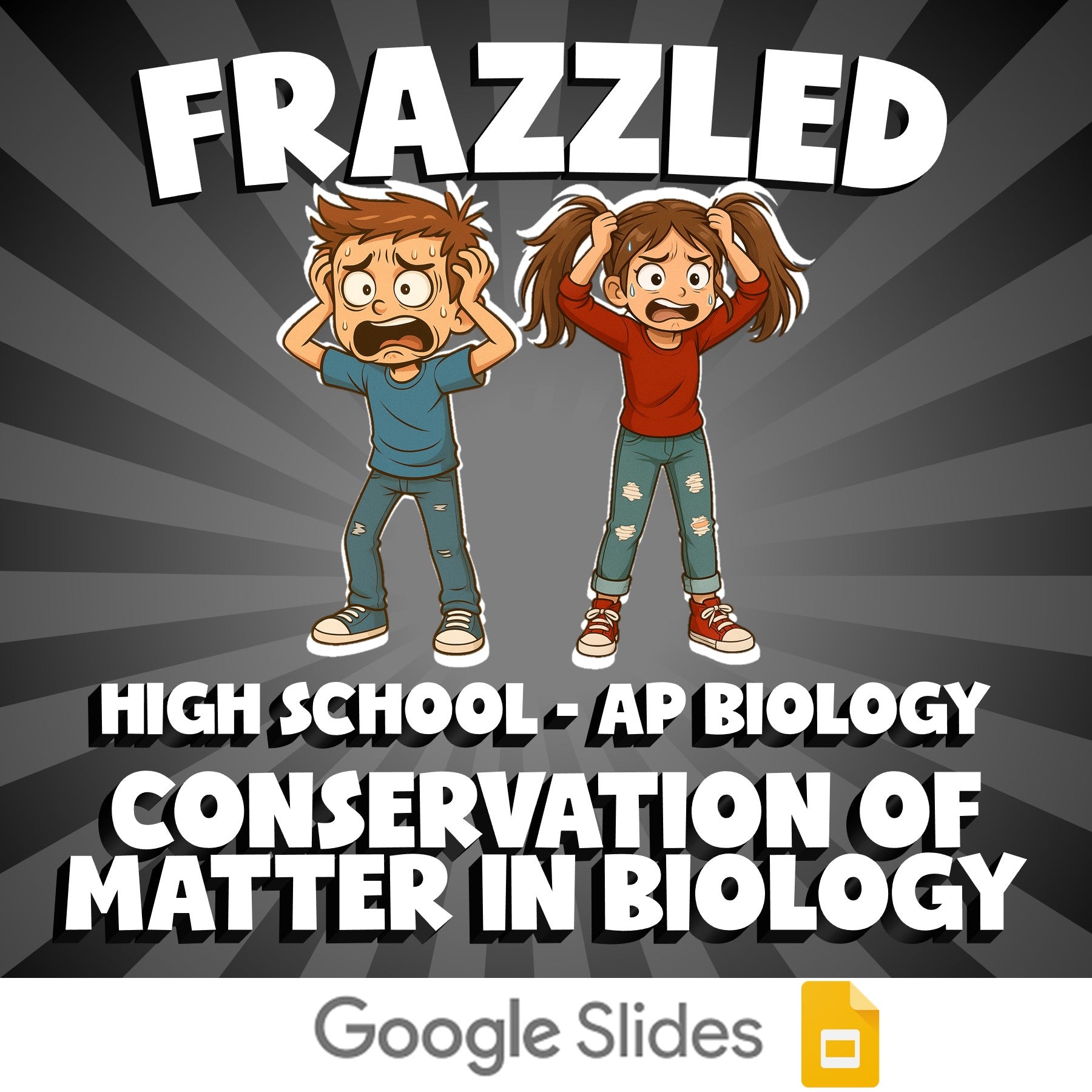 Conservation of Matter in Biology FRAZZLED Science Game - No Prep AP Biology