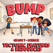 Tectonic Features & Resources BUMP Science Game - No Prep Grade 7 Review