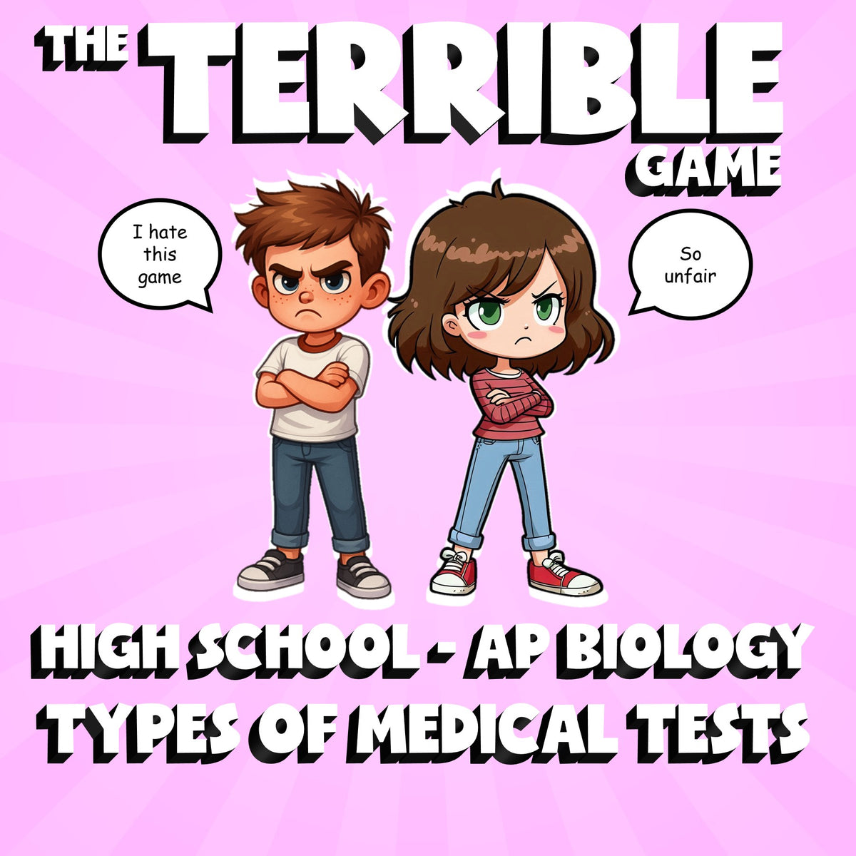 Types of Medical Tests THE TERRIBLE GAME - No Prep AP Biology Science Review
